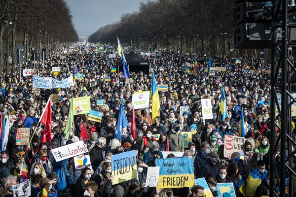 Berlin, 27.02.2022: Demonstration unter dem Motto Frieden für die Ukraine